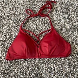 Burgundy swim top